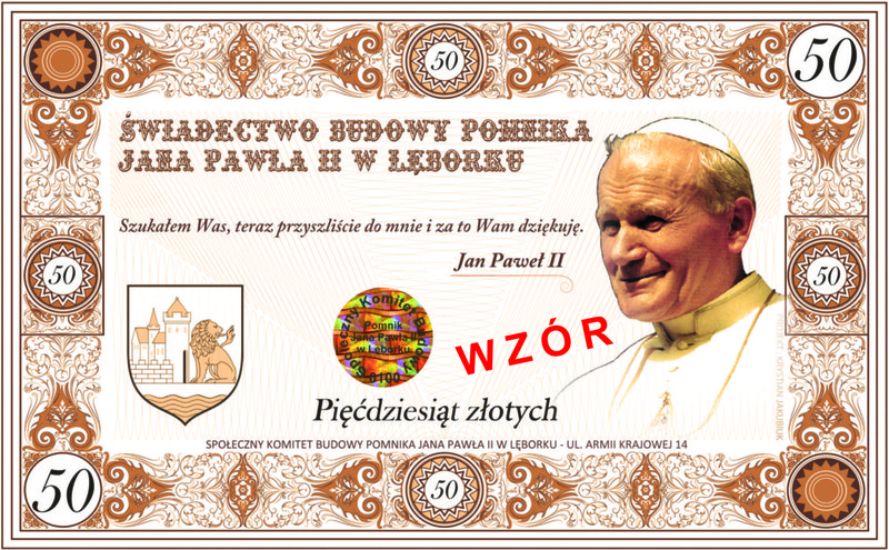 Przygotowania do budowy pomnika papieża Jana Pawła II w Lęborku nabierają rozmachu.